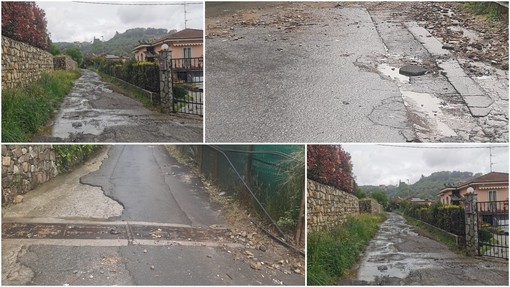 Entroterra di Porto Maurizio disastro post-pioggia tra Bastera, Montegrazie via Dolcedo e Strada Ciosa