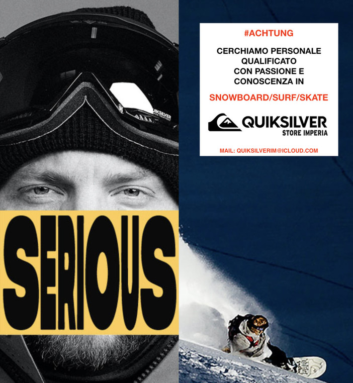 Il Quiksilver Store di Imperia è alla ricerca di nuovo personale. Ecco come candidarsi