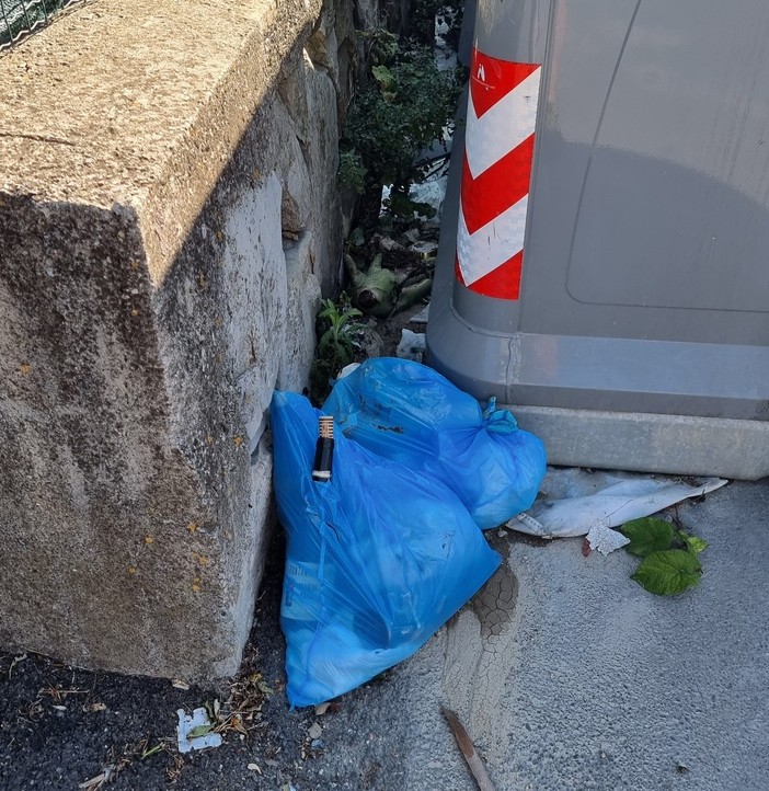 Diano Marina, rifiuti sparsi in città piovono le lamentele sui social Diano Marina, rifiuti sparsi in città piovono le lamentele sui social
