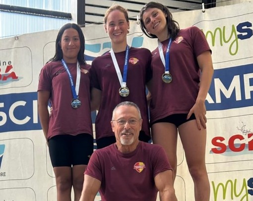 Nuoto, la Rari Nantes Raineri Imperia sbanca le Finali Regionali: 27 medaglie e podio tutto giallorosso nei 50 Rana Assoluti