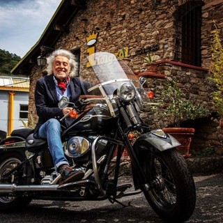Riccardo Guatelli in sella alla sua moto
