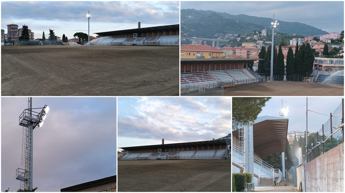 Torna (finalmente) l'erba verde nello stadio comunale "Nino Ciccione" (foto e video) Torna (finalmente) l'erba verde nello stadio comunale "Nino Ciccione" (foto e video)