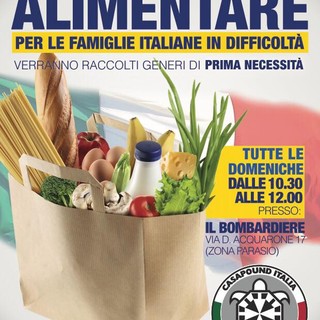 Da domenica parte anche a Imperia la 'Raccolta alimentare' promossa da Casapound Italia Da domenica parte anche a Imperia la 'Raccolta alimentare' promossa da Casapound Italia