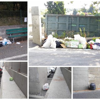 Imperia: continuano le segnalazioni sull'abbandono dei rifiuti, ecco la situazione nel centro di raccolta di Artallo, in stazione e a Castelvecchio (foto)