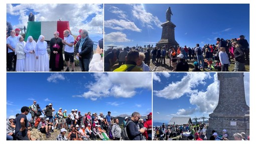 Monte Saccarello in festa, l’abbraccio del Cristo Redentore unisce fede, storia e ambiente Monte Saccarello in festa, l’abbraccio del Cristo Redentore unisce fede, storia e ambiente