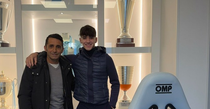 A destra Alessio Iannolo con papà Roberto