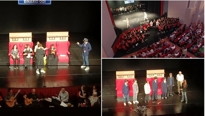 "Allontanarsi dalla linea gialla": il Teatro Cavour applaude il talento degli studenti dell'I.C. Littardi (Foto)
