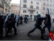 Gli scontri di Roma (foto TG24 Sky)