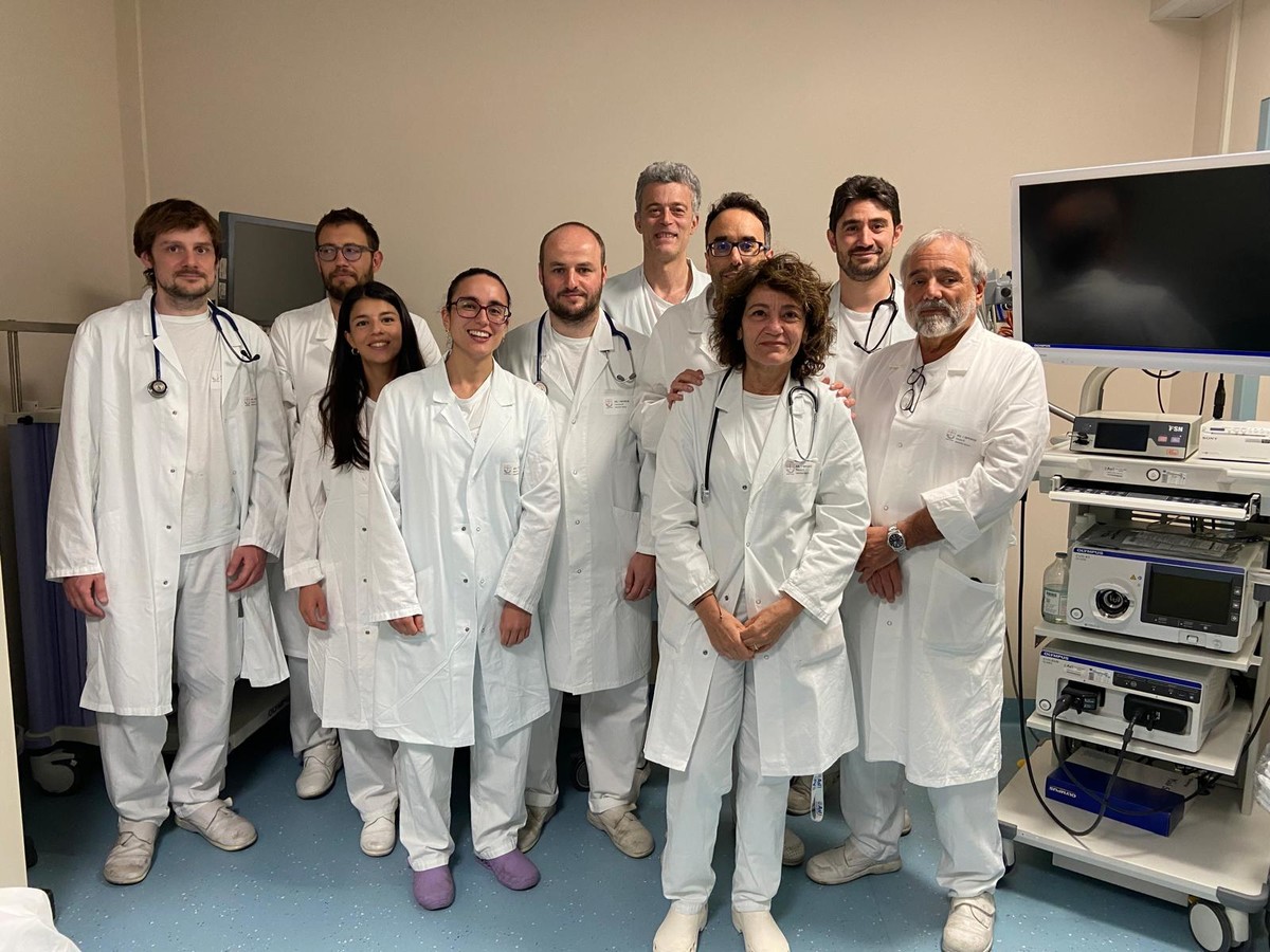 Lo staff di Pneumologia col Primario Claudio De Michelis