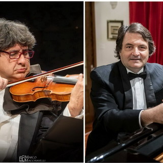 Concerto del violinista Giovanni Sardo e del pianista Luigi Stillo alle Logge di S. Chiara di Imperia