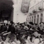 L'ingresso dei partigiani in piazza Dante il 25 aprile 2025