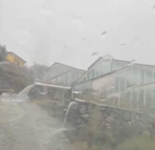 Allerta arancione, strada dei Coppi Rossi allagata: il video di un nostro lettore