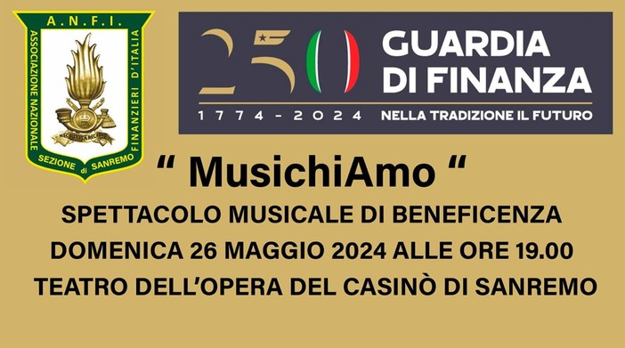 ‘MusichiAmo’, spettacolo dell’Associazione Nazionale Finanzieri d’Italia  Comando Provinciale della GdF di Imperia