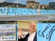 Imperia: "Aperti a tutti contro nessuno. Grazie Claudio", la scritta sul ponte Impero per celebrare Claudio Scajola sindaco (Foto)