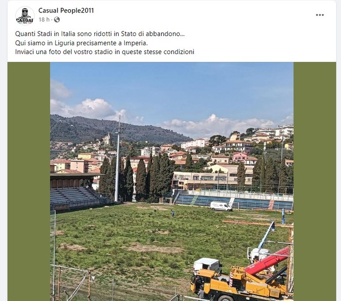 Il "Ciccione" di Imperia approda su Casual People2011 nella rubrica "Stadi in stato di abbandono"