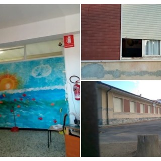 Raid vandalico alla scuola Vercesi di Caramagna