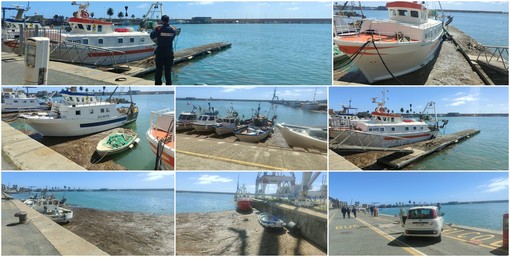 Porto di Oneglia invaso dai detriti, sopralluogo della Capitaneria (foto)