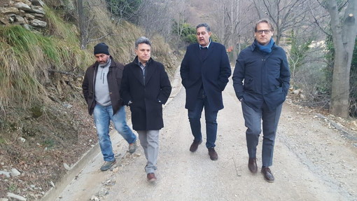 Rezzo: sopralluogo del Presidente della Regione Giovanni Toti e dell’Assessore Marco Scajola a Cenova