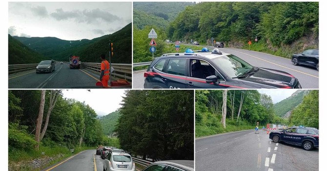 Traffico intenso sulla Statale 28 in direzione Piemonte per il rientro dal ponte del 2 giugno