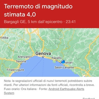 Genova, nuova forte scossa di terremoto avvertita in tutta la città: magnitudo intorno al 4