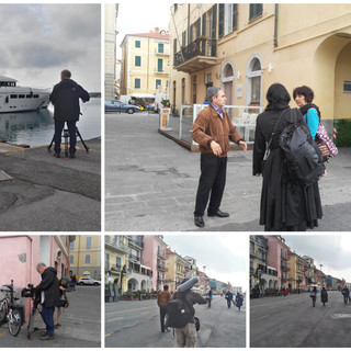 Imperia: alla scoperta di Andrea Doria e della 'piscialandrea', una troupe della tv 'France 3' a Oneglia questa mattina (foto) Imperia: alla scoperta di Andrea Doria e della 'piscialandrea', una troupe della tv 'France 3' a Oneglia questa mattina (foto)
