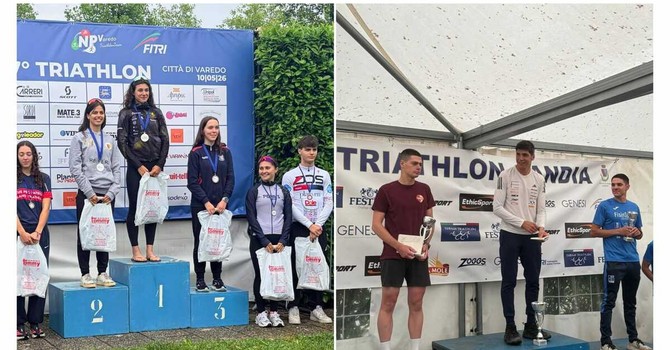 TRIATHLON. Doppio argento per la Rari Nantes Imperia Olio Raineri