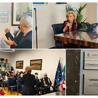 Imperia intitola la sala commissioni di Palazzo civico a Speranza Balestra