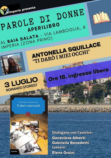 'Parole di donne': l’aperilibro al femminile proposto al Baia Salata di Imperia tutti i lunedì alle ore 18 'Parole di donne': l’aperilibro al femminile proposto al Baia Salata di Imperia tutti i lunedì alle ore 18