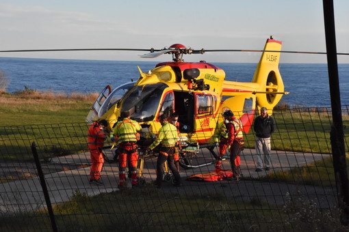 Pieve di Teco: scontro auto-moto sulla Statale 28, centauro portato in ospedale a Pietra