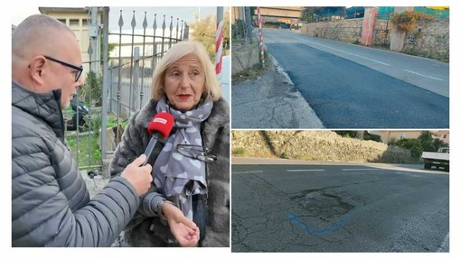 Via Airenti, dopo il sopralluogo di Daniela Bozzano  arriva il primo intervento: asfaltato il &quot;cratere&quot;, ma la strada resta pericolosa”
