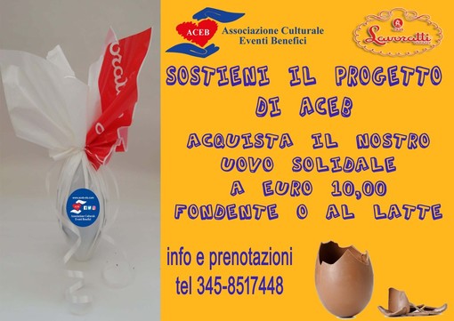 In vendita le uova di Pasqua solidali di Aceb. Ecco dove trovarle