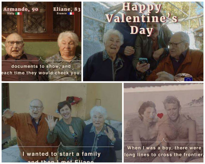 Armando, di Ventimiglia e Eliane, di Mentone, l’unione tra Italia e Francia attraverso l’amore tra i due anziani, il video supera le 14 milioni di visualizzazioni
