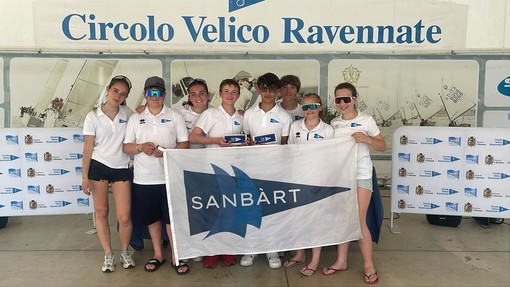 Vela, Bastini e Bardelli del Club nautico di San Bartolomeo al Mare 'oro' agli assoluti di Marina di Ravenna