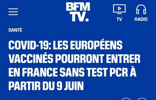 Coronavirus, dal 9 giugno tutti gli europei vaccinati possono entrare in Francia: ecco tutte le info