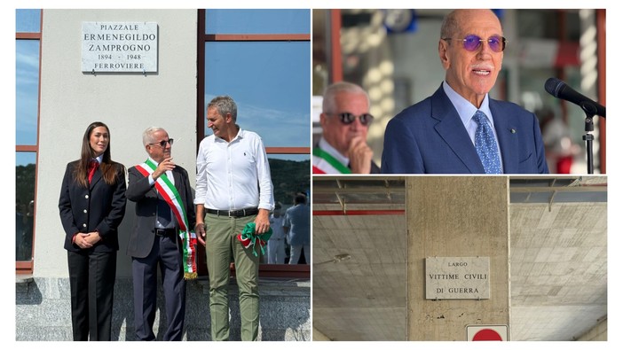 Imperia rende omaggio a Ermenegildo Zamprogno e alle Vittime civili di Guerra: scoperte le targhe alla stazione ferroviaria