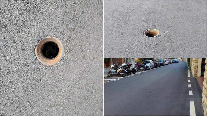 Asfalti nuovi in via Saffi, ma mancano i coperchi delle tubature