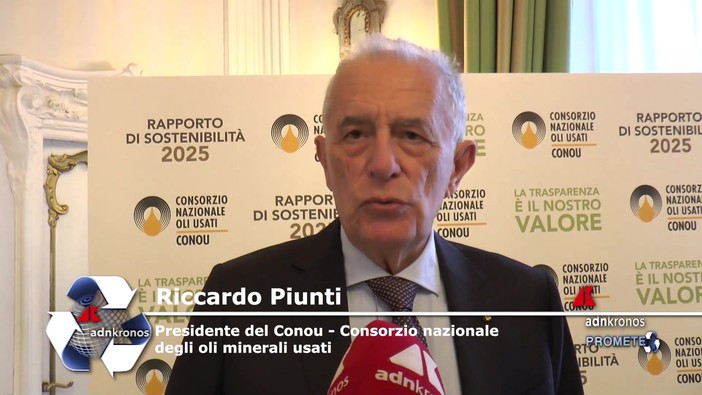 Ambiente: Piunti (Conou), 'modello consortile a sostegno della sostenibilità' Ambiente: Piunti (Conou), 'modello consortile a sostegno della sostenibilità'
