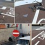 Nuova segnaletica sulla ciclabile a pettine, primo incidente in via Schiva