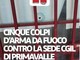 Roma, Cgil: "Cinque fori di proiettile contro la sede di Primavalle"
