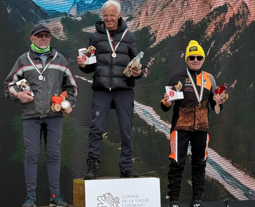 L'imperiese William Stua conquista la medaglia di bronzo ai campionati italiani Master di sci di fondo