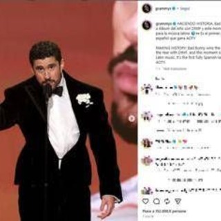 Grammy 2026, il trionfo di Bad Bunny. 'Wildflower' di Billie Eilish canzone dell'anno