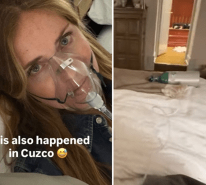 Chiara Ferragni, malore in vacanza in Perù: la foto con la maschera per l'ossigeno