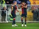 Genoa-Roma 2-1, De Rossi sorride con Messias e Vitinha