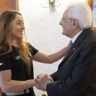 Mattarella a Cortina, l'incontro con Sofia Goggia e la telefonata con Arianna Fontana