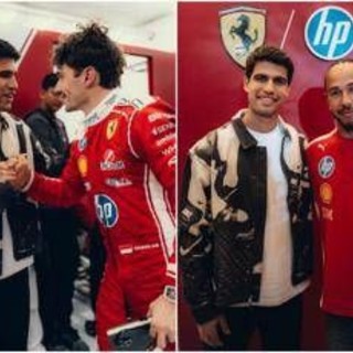Alcaraz passione Formula 1, abbracci e sorrisi con Leclerc e Hamilton Alcaraz passione Formula 1, abbracci e sorrisi con Leclerc e Hamilton