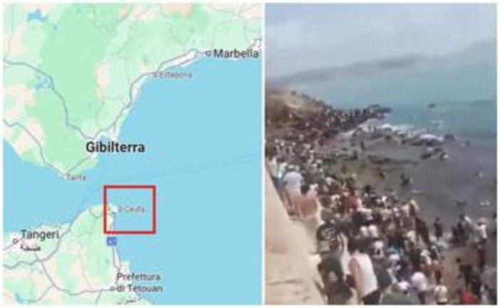 Invasione migranti dal Marocco, fonti Palazzo Chigi: "Governo valuta sospensione Schengen con la Spagna" Invasione migranti dal Marocco, fonti Palazzo Chigi: "Governo valuta sospensione Schengen con la Spagna"