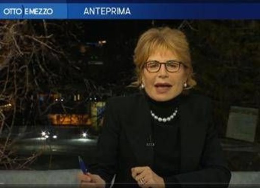 Incendio a Davos, Lilli Gruber via dallo studio di Otto e Mezzo