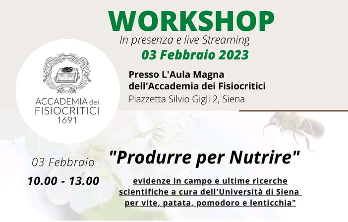 Ripartono i Workshop di formazione in agricoltura con​ Slow Food Italia e Biodea insieme​