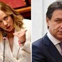 Legge elettorale, Meloni al M5S: "Con queste regole il vostro presidente non arrivava a Chigi". E Conte replica Legge elettorale, Meloni al M5S: "Con queste regole il vostro presidente non arrivava a Chigi". E Conte replica