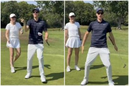 Sinner, buca a golf ed esultanza... alla Ronaldo Sinner, buca a golf ed esultanza... alla Ronaldo